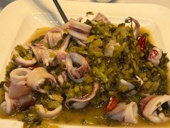 酸菜炒鱿鱼-温岭人家(红花北路店)