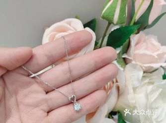 克徕帝钻石吊坠  好开心哈~终于选到了心仪的吊坠