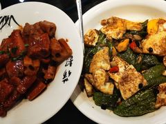 虎皮椒荷包蛋-刘胖子家常菜·蹄花焖藕(中南店)