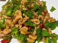 青椒炒虾-巢湖名吃·东关老鹅汤(江南风情街店)