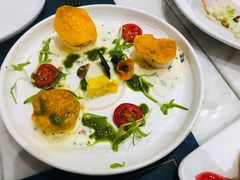 香煎带子配玉米莎莎-HuaTa 花榻·花忆西葡餐厅(虹桥南丰城店)