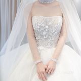 怪你过分美丽 | 体验长袖婚纱的温柔 婚纱