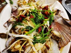 油泼扇贝-老东镇啤酒屋海鲜加工·蒸汽海鲜·海鲜烧烤(台东店)