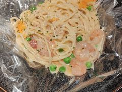 南瓜虾仁椰汁意面-斯比特花园西餐厅(东方商厦店)