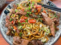 牛肉腰花炒面-跃跃鸡肠面(人民北路店)