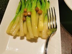 蒜香油爆菜心-杭州西子湖四季酒店·金沙厅