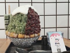 抹茶生乳かき氷-WONDER ICE 萬得冰田(建設路总店)