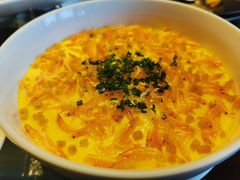 虾皮油渣炖土鸡蛋-杭州西子湖四季酒店·金沙厅