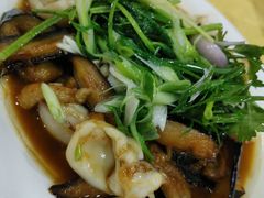 青芥辣豆角捞起墨鱼仔-众源美食(光复阁店)