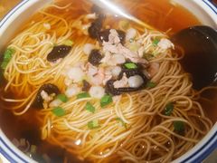 虾仁肉丝面-吴越荣记苏州菜·松鼠桂鱼100%活鱼现做(斜塘老街店)