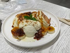 肉桂苹果焦糖香蕉舒芙蕾松饼-娜娜家•Nana's restaurant(国金汇店)