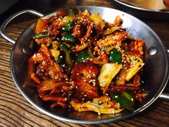 鱿鱼炒五花肉-富乐满韩国正宗炸鸡韩国料理(虹泉路店)