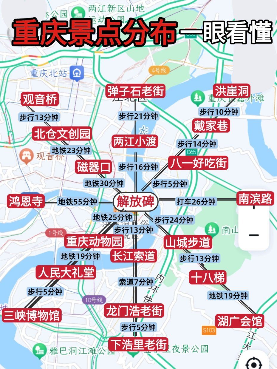 事实证明,在重庆只有看地图才能玩的明白!