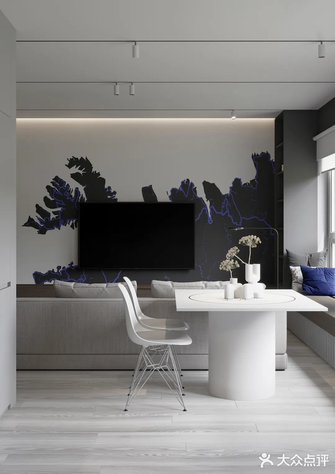 一厅两室，灰白空间漂亮