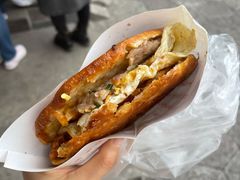 鲜肉里脊鸡蛋锅盔-军屯锅魁(城市花园店)