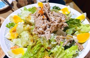 Tuna Soft-Boiled Egg Salad