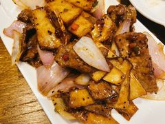 杏鲍菇黑椒牛肉-熠盛粤味·顺德桑拿鸡(永康路店)
