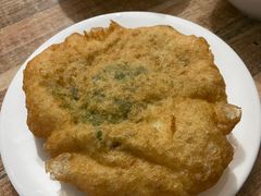 素韭菜馅饼-老方子馅饼粥(台东店)