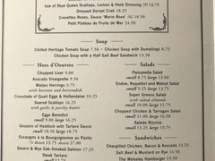 菜单-The Wolseley