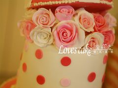 翻糖婚礼蛋糕-爱之婚礼蛋糕(建外SOHO西区店)