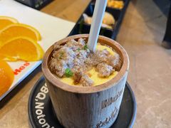 竹筒蒸蛋-何师烧烤Pro ·江湖川菜·小龙虾·精酿(太古里旗舰店)