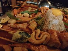 牛肉火山炒年糕-包装马车·韩国料理·포장마차