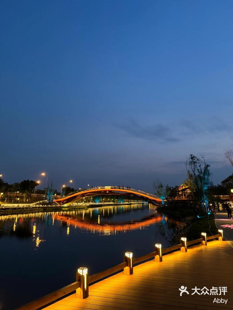海淀新宠:清河之洲公园,让人惊艳的沿河夜景-大众点评