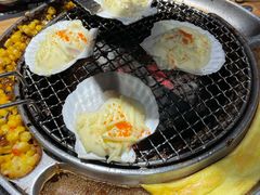 招牌芝士扇贝-青瓦炭韩潮烤肉(花园道店)