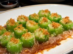 金蒜瑶柱蒸广东丝瓜-莉莉海堂HAITANG·烤鸭(国贸商城店)