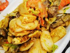 海鲜炒年糕-金海湾海鲜排档(朱家尖店)