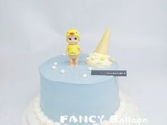 -卡比儿童蛋糕·心意定制·低脂零卡糖动物奶油FancyBALLOON(滨海店)