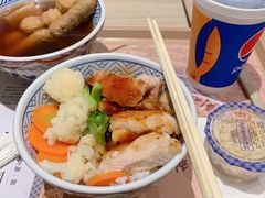 照烧鸡排饭沙拉套-吉野家(复兴路第二餐厅店)