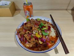 辣子鸡拉条子拌面-贺秦生陕面王(富力城店)