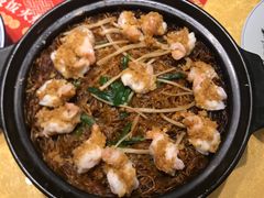 堂煎蒜蓉虾仁-李记搅团•非遗陕菜(三桥店)