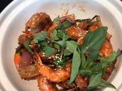 九层塔三杯焗大明虾-宴南庭·闽味私房菜