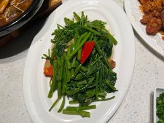 虾酱炒通心菜-肥仔文澳门猪骨煲(南京西路店)