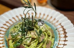 American Smoked Bacon Pesto Pasta