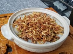 樱花虾葱椒和田鸡焗饭-临江宴(陆家嘴店)
