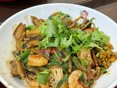 虾爆鳝拌面-常熟炒浇面馆(蓝旗街店)