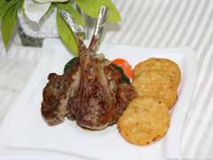 铁板新西兰羊排-花园饭店-西餐厅