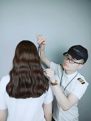 中长发 棕色发色 玉米烫-GIRL STYLE 烫发·染发沙龙