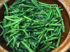 啫啫虾酱空心菜-熠盛粤味(永康路店)
