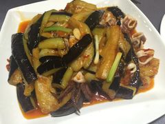 海兔烧茄子-盘锦生态酒店-火锅餐厅