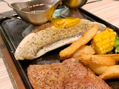 烤海鲈鱼·牛排拼盘-必胜客(名盛店)