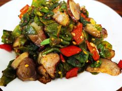 干莴苣炒腊肉-湖南湘菜馆(东湘缘二店)
