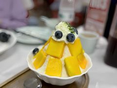蓝莓芒果雪花冰-必点海鲜·海肠捞饭大王(滨江道店)