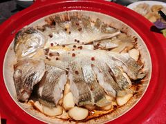 砂锅焗黄花鱼-1937青岛老味道·海肠捞饭·青岛菜(大鲍岛栈桥店)