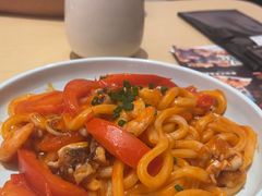 奶油海鲜乌冬面-万岁寿司(万国店)