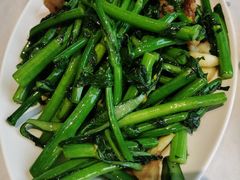 菜心炒油渣-屋顶花园餐厅(步行街老地王大厦店)