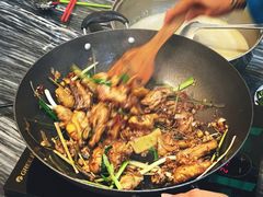 香茅花雕炒鸡-百鸟归巢天麻鱼头(远洋城店)